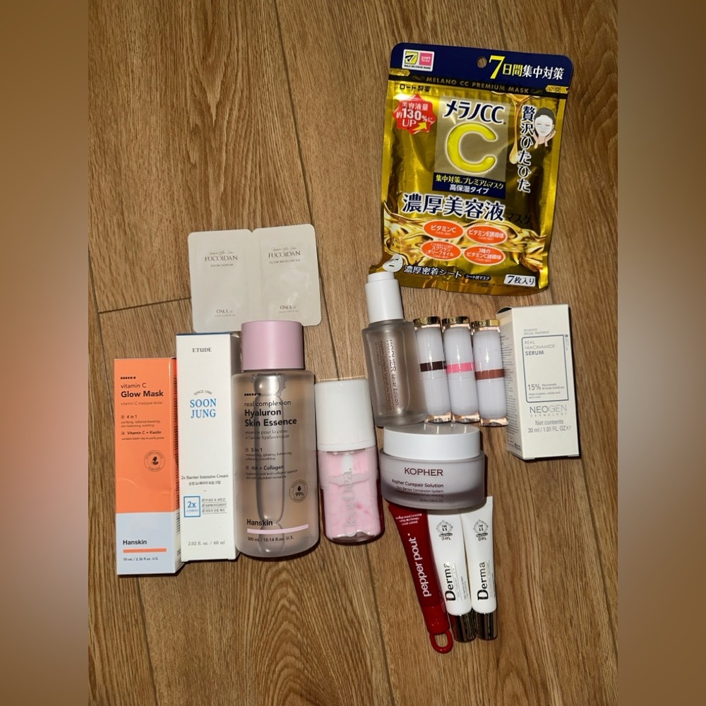 L'Oreal Skincare Collection with Pink and White Accents